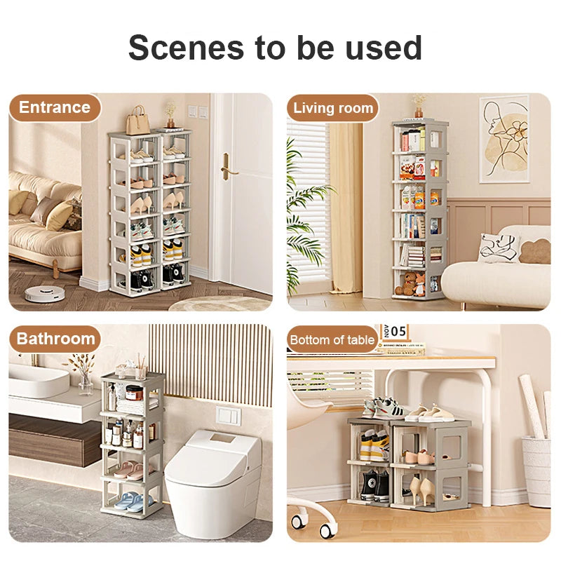 3 5 7 Tier Shoe Organizers Indoor Shoe Rack Organizer Folding Shoe Hanger Foldable Sneaker Shelf Home Door Shoes Storage Shelves
