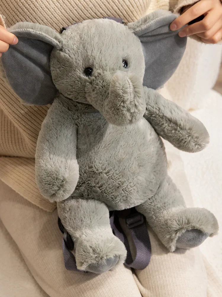 Hot 1pc 40cm Lovely Plush Sloth Alpaca Lemur Elephant Backpack Toy Cute Animal Shoulders Bag Lions Rabbit Giraffe Nice Gift