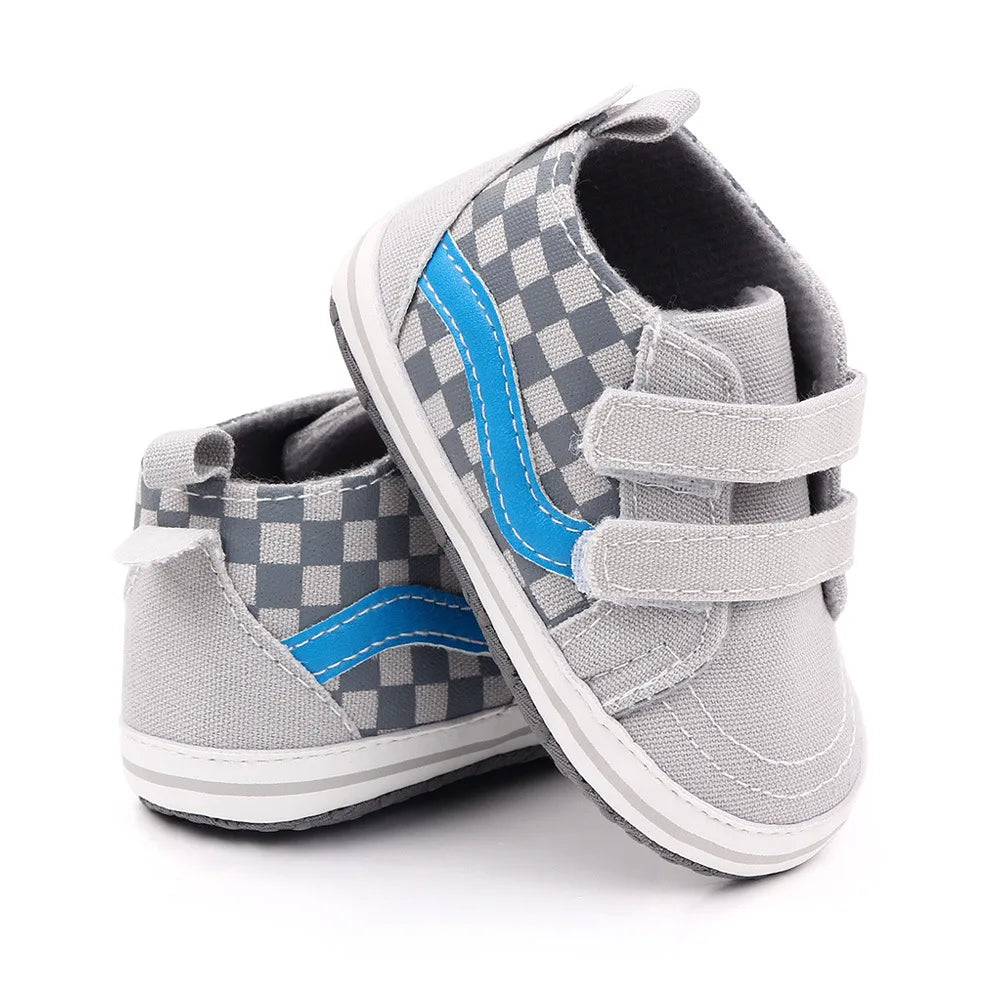 Baby Casual Shoes for Boy Spring Autumn Soft Soled Hook & Loop Fashion Design Comfortable Walking Sneakers Infant Shoes D2545