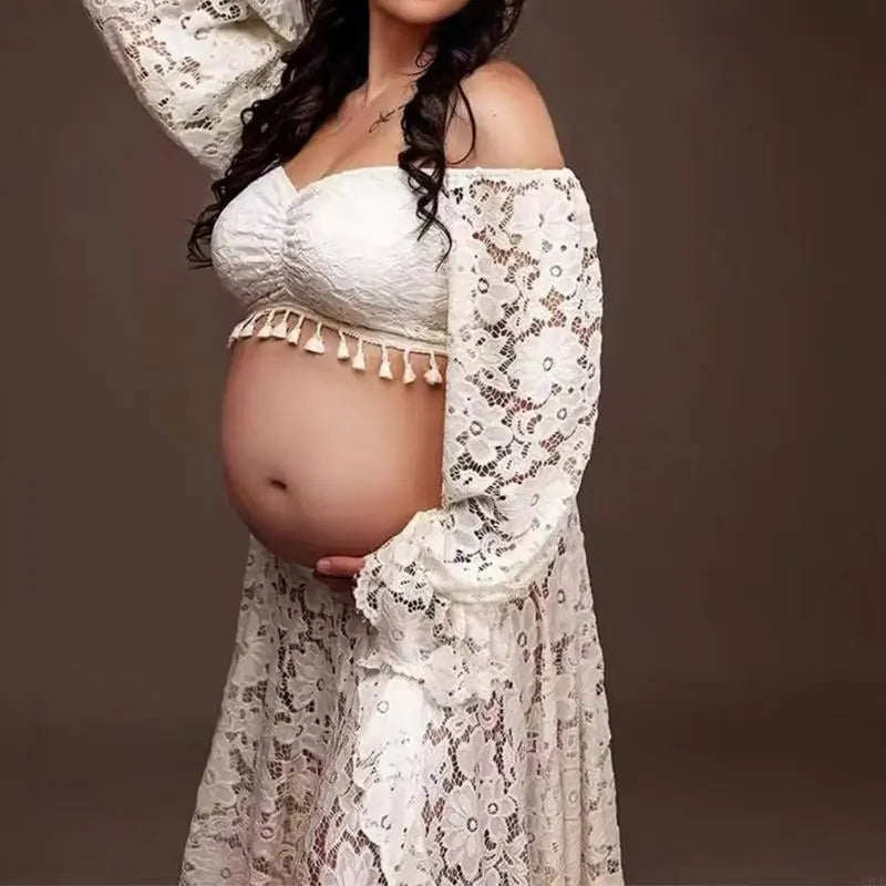 Maternity Photoshoot Dress Set for Pregnant Women