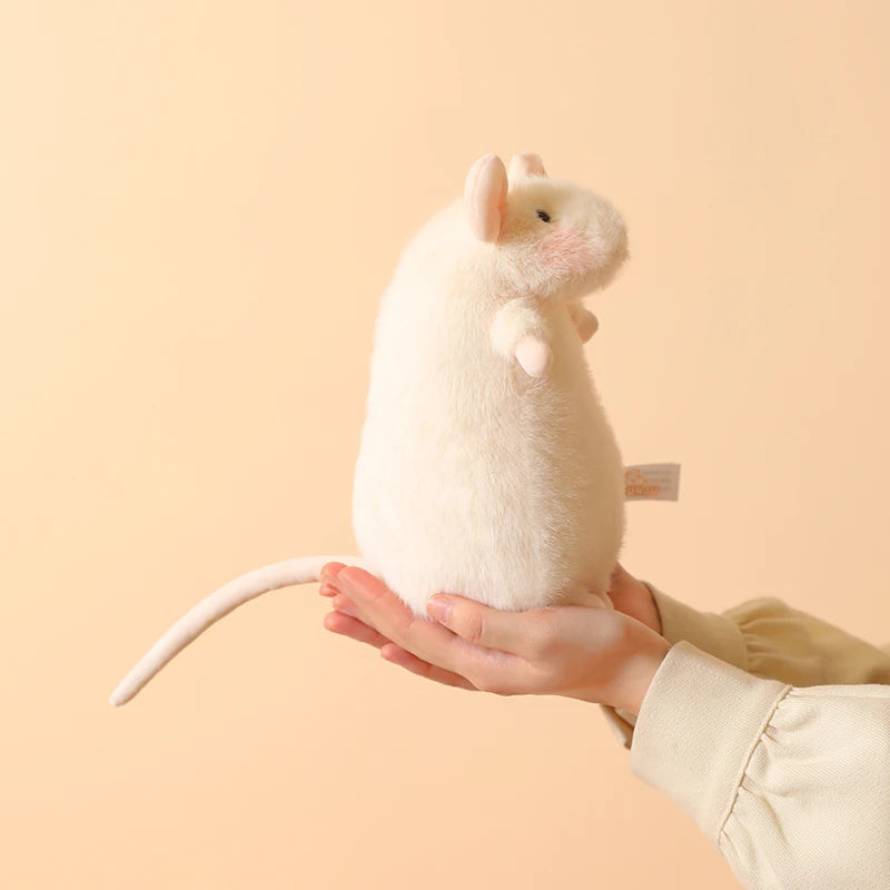 Ncie 1pc 15/21cm Cute Flower Branch Mouse Plush Pendant Kawaii Mouse Backpack Decro Stufffed Animal Happy Birthday Gifts