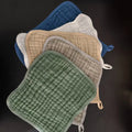 5pcs Soft Cotton Gauze Baby Face Towel Wipe Burp Cloths Absorbent Muslin Square Handkerchief Baby Bath Feeding Washcloth