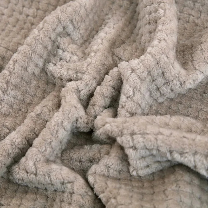 No Ribbon Baby Blanket Soft Fleece Infant Quilt Bedding Swaddle Wrap Blanket Warm Newborn Stroller Sleep Cover Nursery