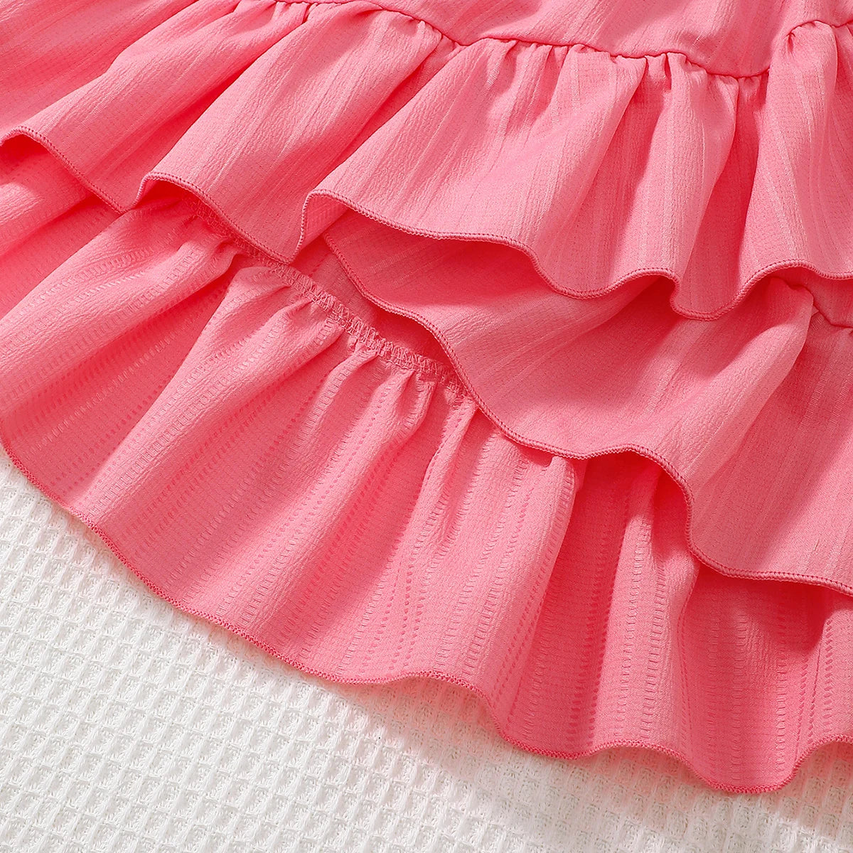 8-11 Year old girl's set with Ruffled Wave stripe Top and Irregular Design Skirt children's  Girl fashion Set