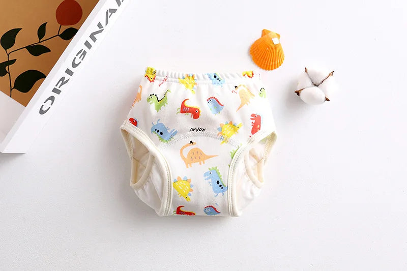 Cotton Baby Training Pant Reusable Gauze Diaper Waterproof Cloth Diaper Baby Study Pants Washable Nappies Diapering
