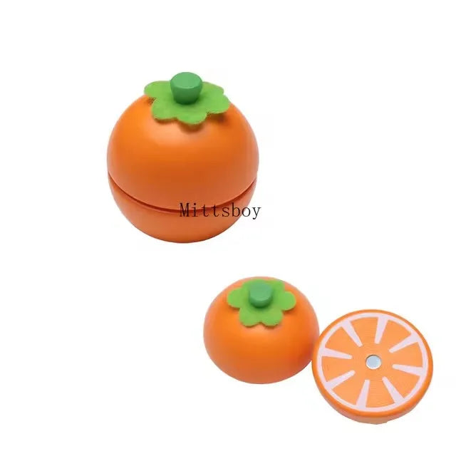 Sesele Magnetic Montessori Fruit Toy Set Model SFL01 Wooden Educational Toy With Lemon Grape Apple Durian
