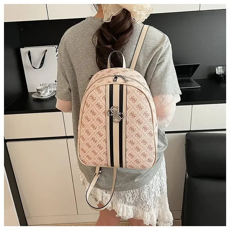Elegant Leather Vintage Diaper Bag: Luxury Crossbody Handbag For Women With Designer Letter Logo And Large Tote Capacity