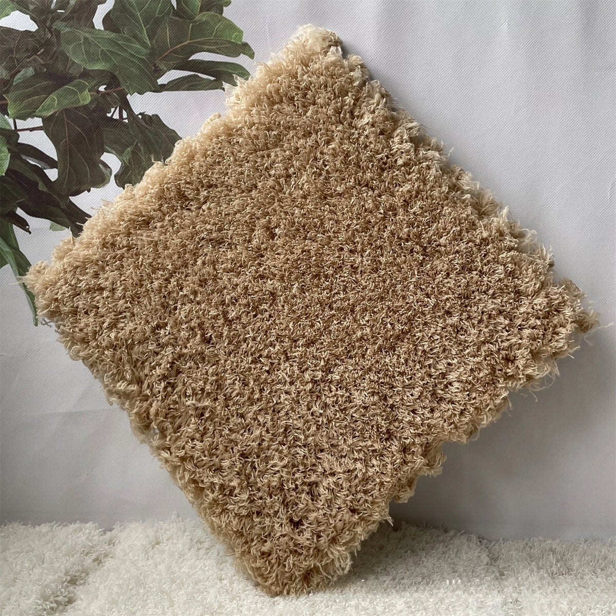 YMXBHN Velvet Plush Puzzle Mats Floor Tiles for Sound Absorbing Non Slip Carpet Full Room Coverage Model YMXBHN