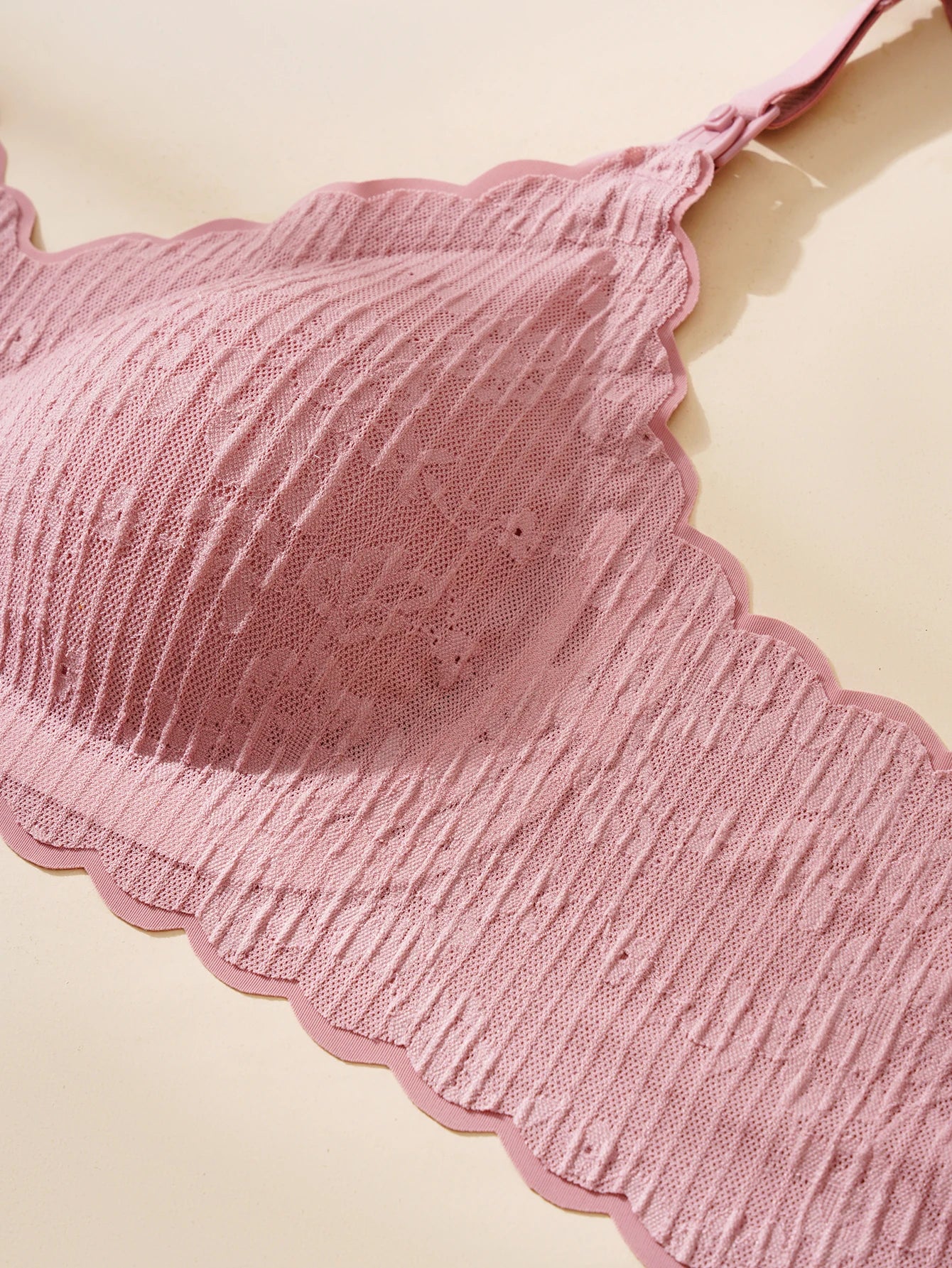 Pregnant Women'S Nursing Bra With Wavy Border Stripes And No Steel Ring, Skin Friendly And Comfortable For Pregnant Women
