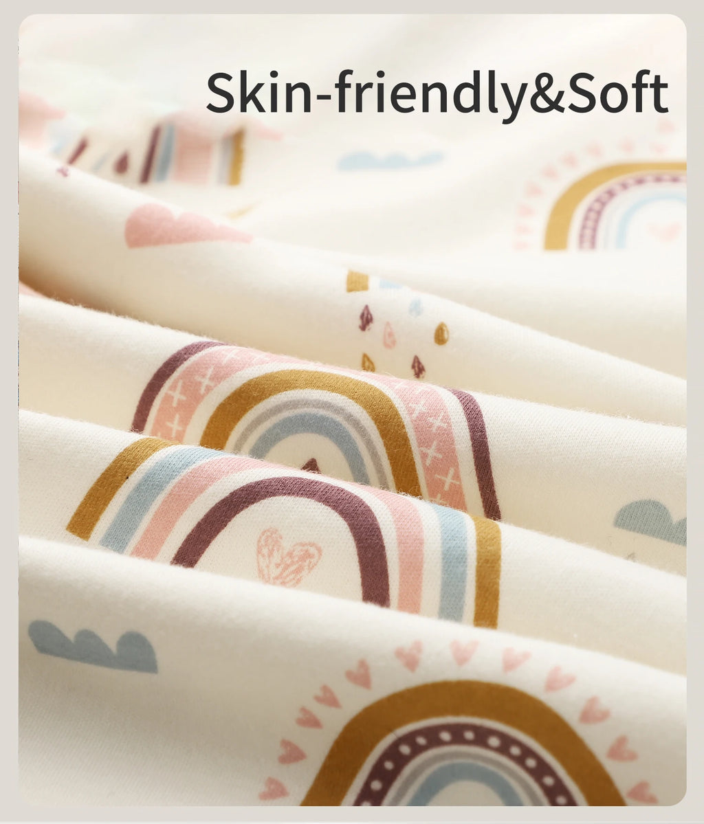 INSULAR Child Cotton Cover 2-layer Infant Swaddling Quilt Kid Nap Blanket Breathable Baby Blanket Skin-friendly Multi-functional