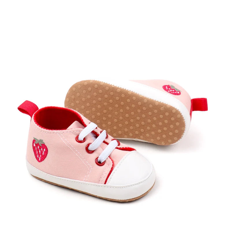Hoting Selling Spring and Autumn Baby Boys and Girls Canvas TPR Anti Slip Cute Cartoon Printing High Quaity Soft Cotton