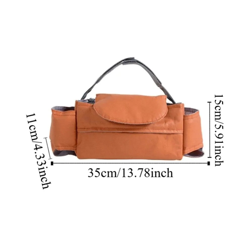 Large Capacity Baby Pram Organizer Multifunctional Insulated Pocket Stroller Hanging Bag wirh Tissue Bag Detachable Design