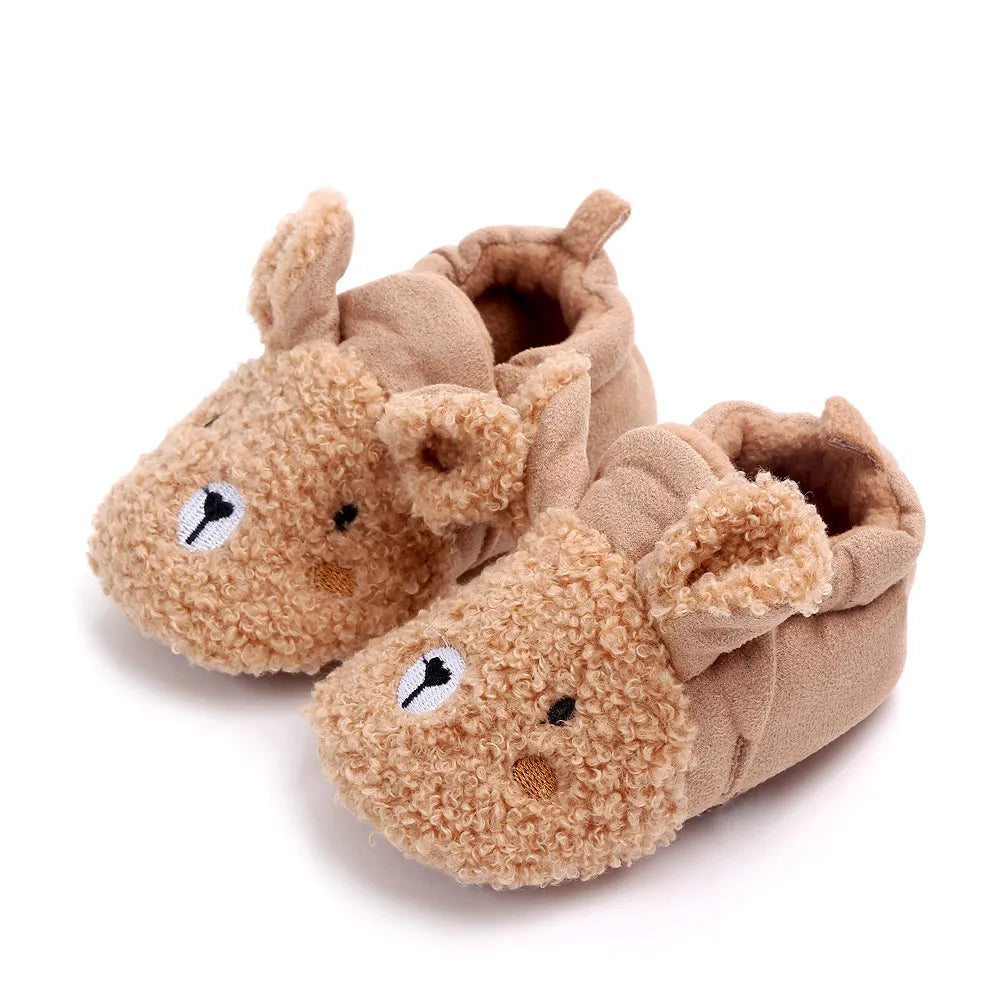 Baby Winter Shoes Cute Animal Ear Soft Cotton Warm and Comfortable for 0-18 Months Boys and Girls 2024 New Fashion  D2028 D2097