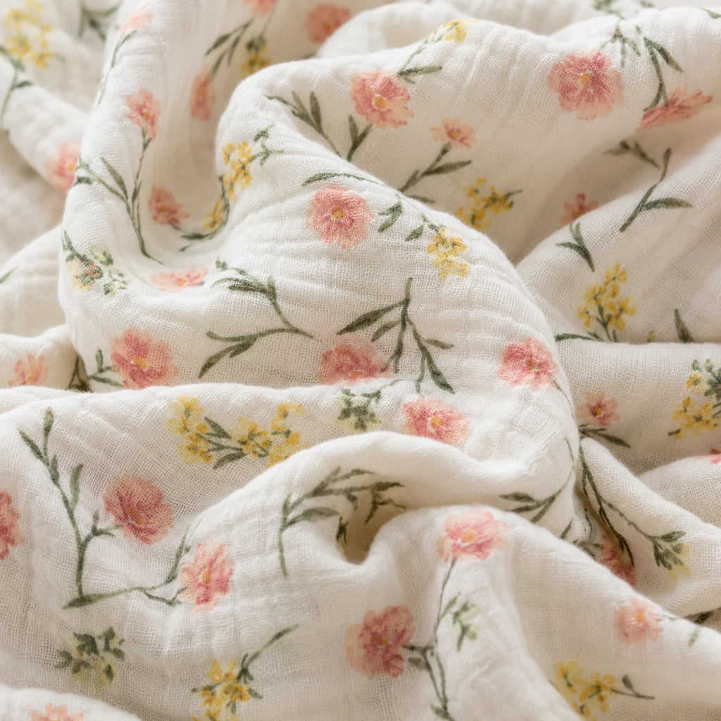 3PCS Baby Muslin Wrap Blankets Soft Breathable Double Layer Gauze Swaddle Blanket Bath Towel for Newborns