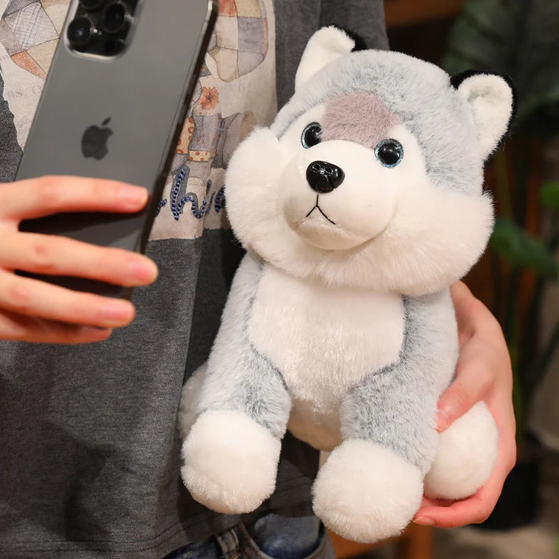 26cm Super Soft Saint Bernard Husky Teddy Dog Plush Toy Cute Animal Pillow Creative Home Decor Birthday Christmas Gift