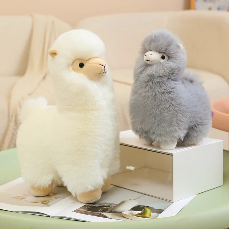 25/35cm Velvet Alpaca Plush Toy Soft And Comfortable Alpaca Doll Hug Pillow Standing Posture Sheep Soft Stuffed Animal Doll
