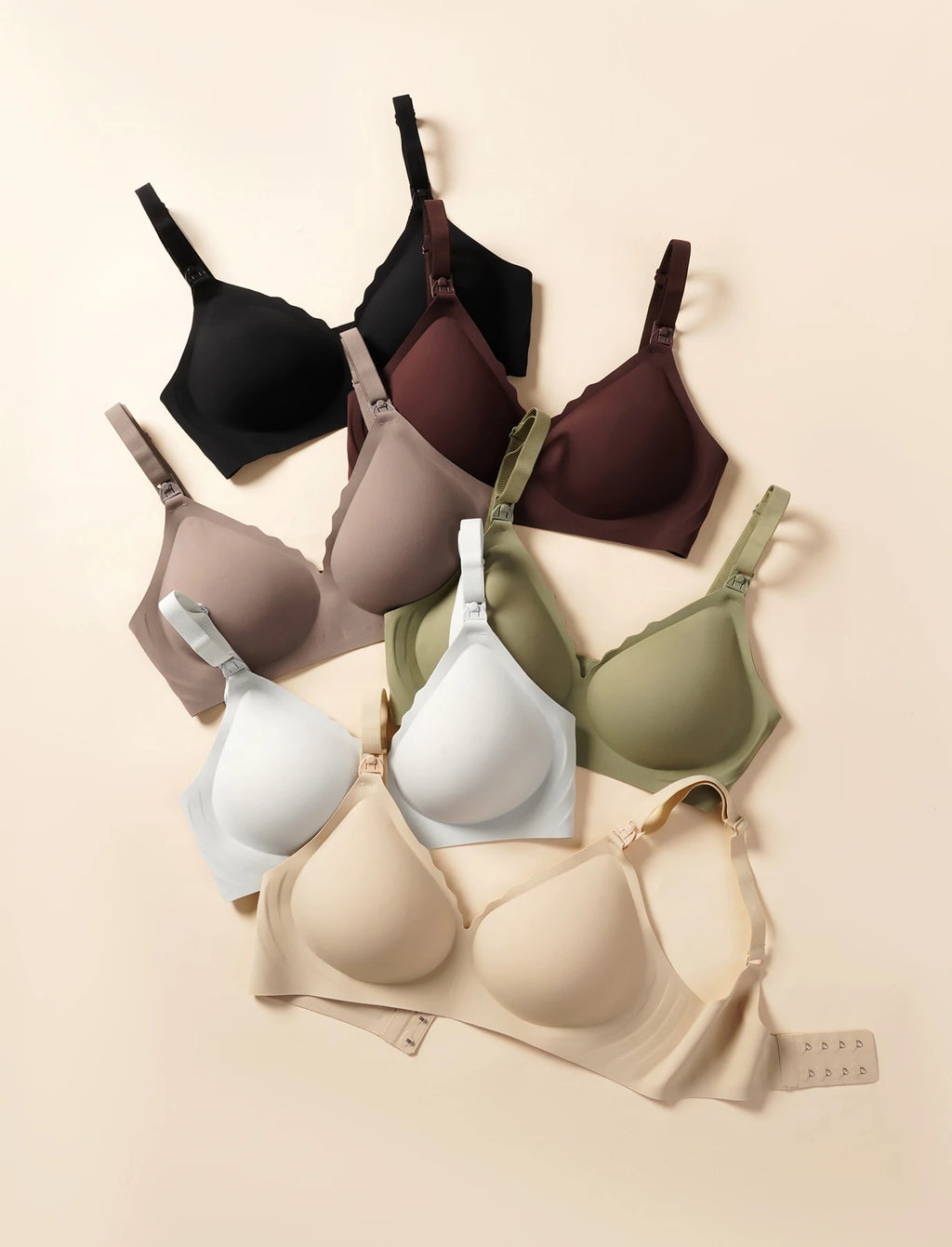New Traceless Women's Comfortable and Breathable Ultra Thin Breastfeeding Bra Detachable Breastfeeding Bra