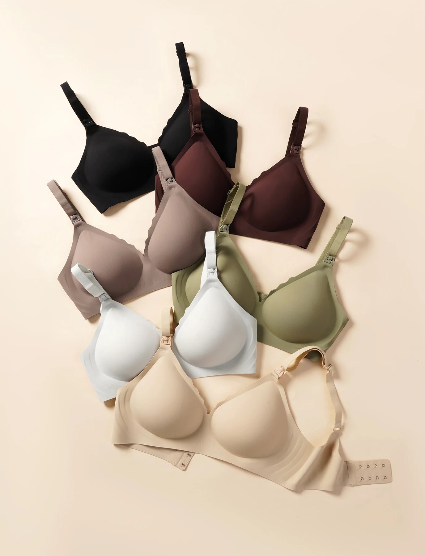 New Traceless Women's Comfortable and Breathable Ultra Thin Breastfeeding Bra Detachable Breastfeeding Bra