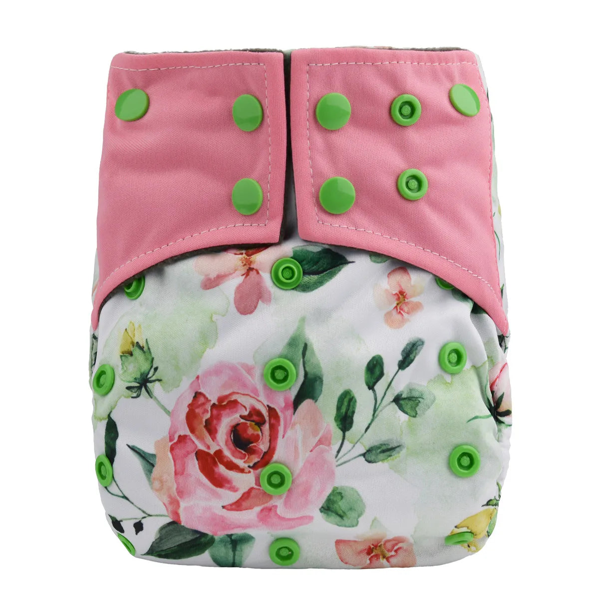 Baby Cloth Diaper Nappy Washable Reusable Double Gusset Bamboo Charcoal 3-15kg 8-36lbs No Inserts