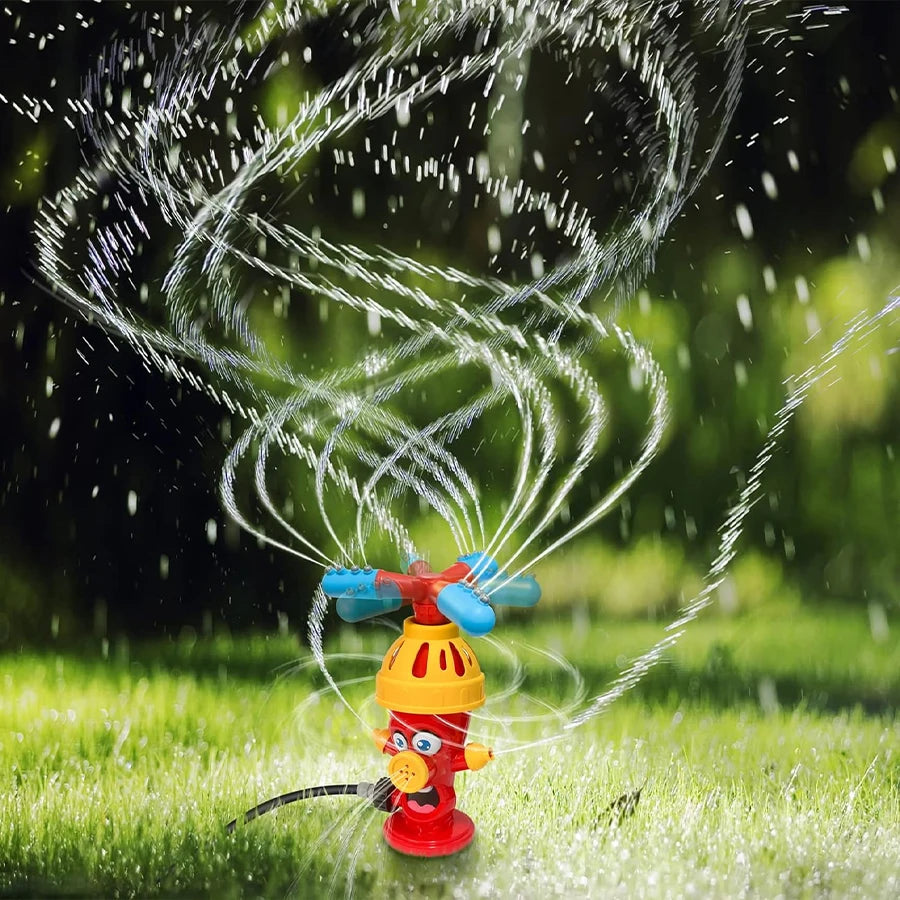 Fire Hydrant Water Spray Dog Toy Outdoor Dog Sprinkler Activated with Swivel Nozzle for Summer Outdoor Shower Dog Drinking Toy