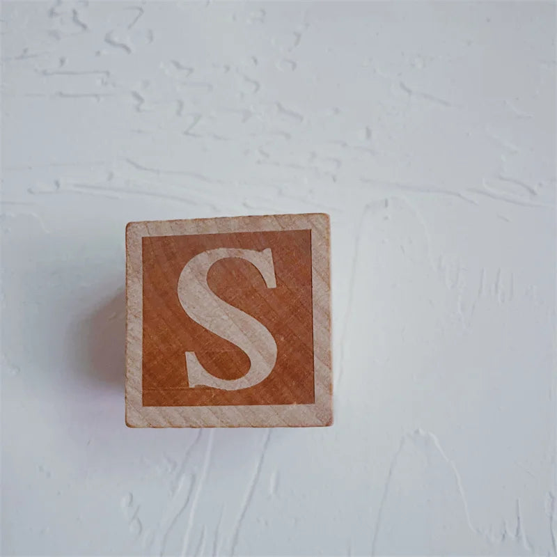 Wooden Alphabet Ornaments AtoZ for Custom Names Nordic Style 26 Letter Set for Home Decor Crafts and Photography Props