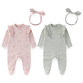 2-Set Cute Baby Girl Rompers Clothing Set 0-12 Months Newborn  Jumpsuits +Hair band Suit Four Seasons Infanr Clothes