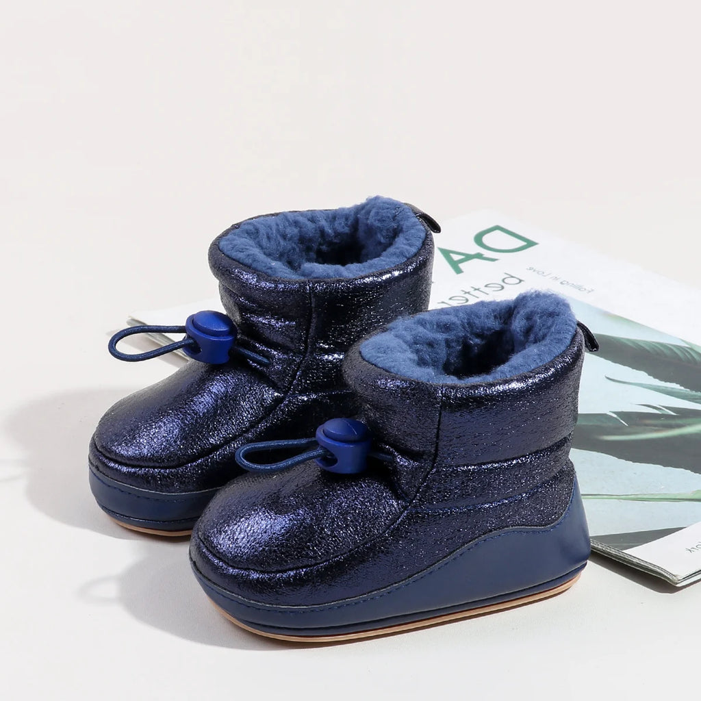 Toddler Shoes For 0-18M 2025 New Style Winter Padded and Thick Women's Shoes Warm Snow Boots Made Of Cotton Snow Boots
