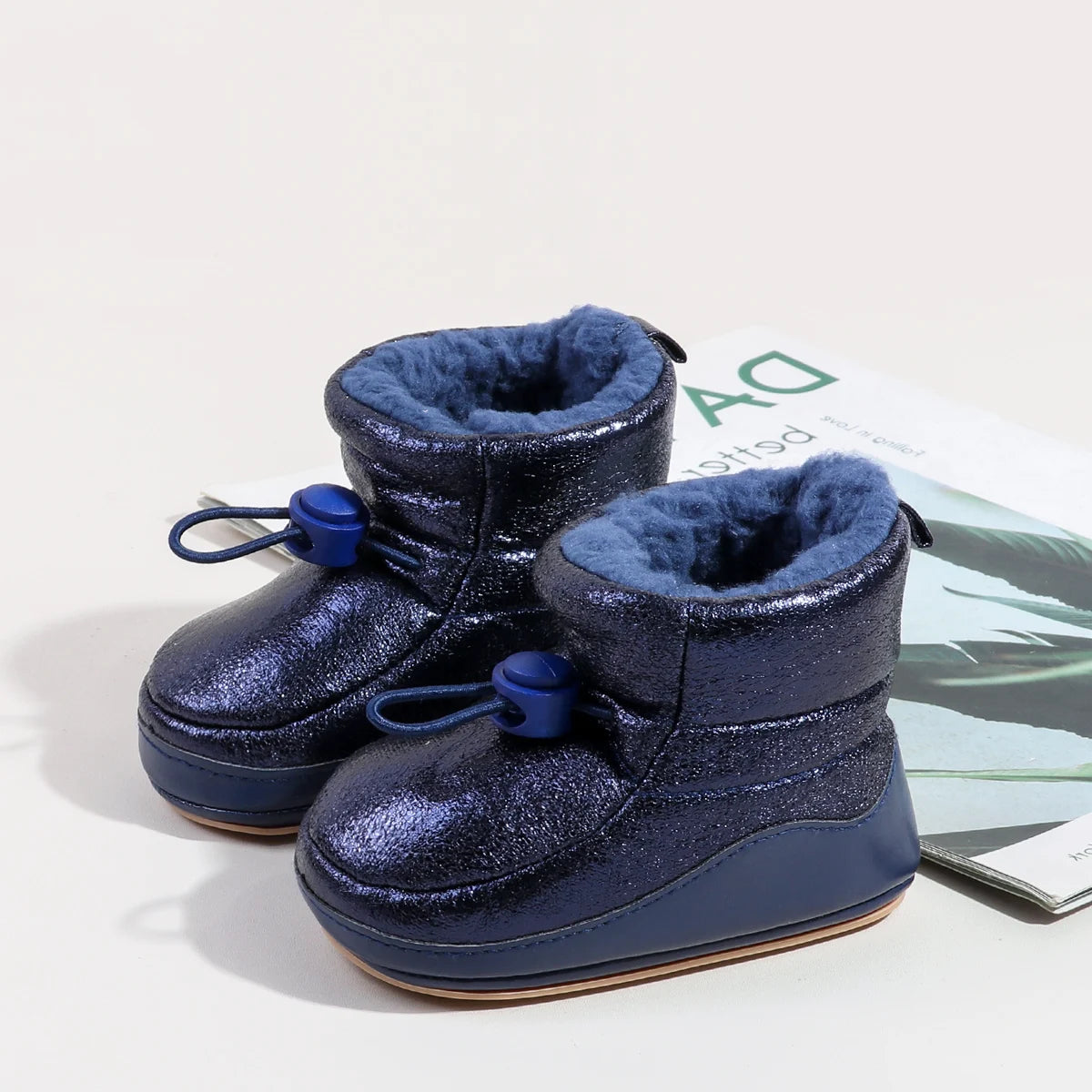 Toddler Shoes For 0-18M 2025 New Style Winter Padded and Thick Women's Shoes Warm Snow Boots Made Of Cotton Snow Boots