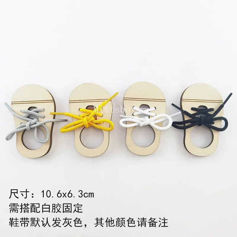 DIY Montessori Busy Board Accessory Wooden Hourglass Gear Skidway Puzzle Toy MB01 For Children