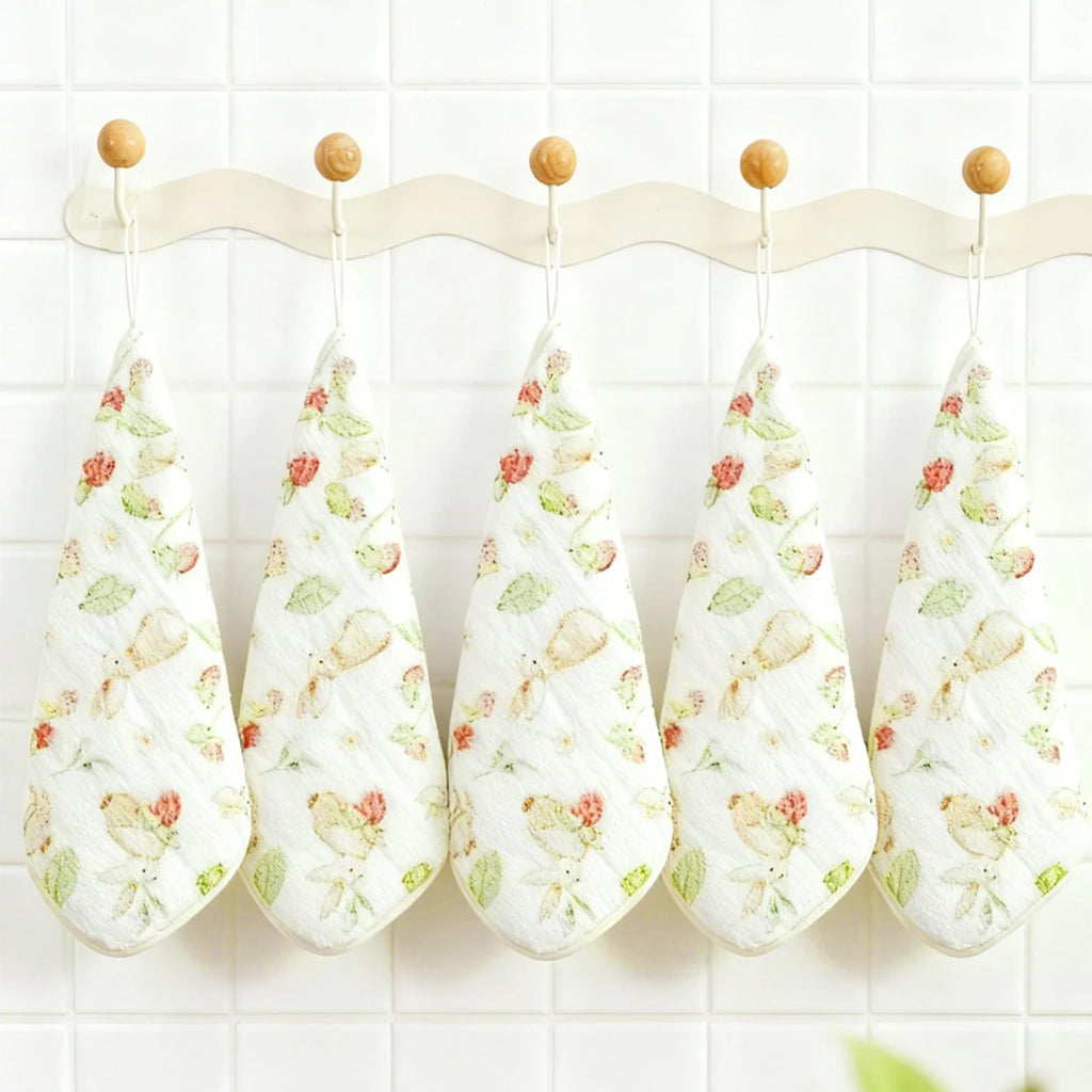5 Pack Baby Washcloths - Medium Thickness for Newborns' Skin-Great for Bathing, Wiping & on-The-go Use, Shower Gift