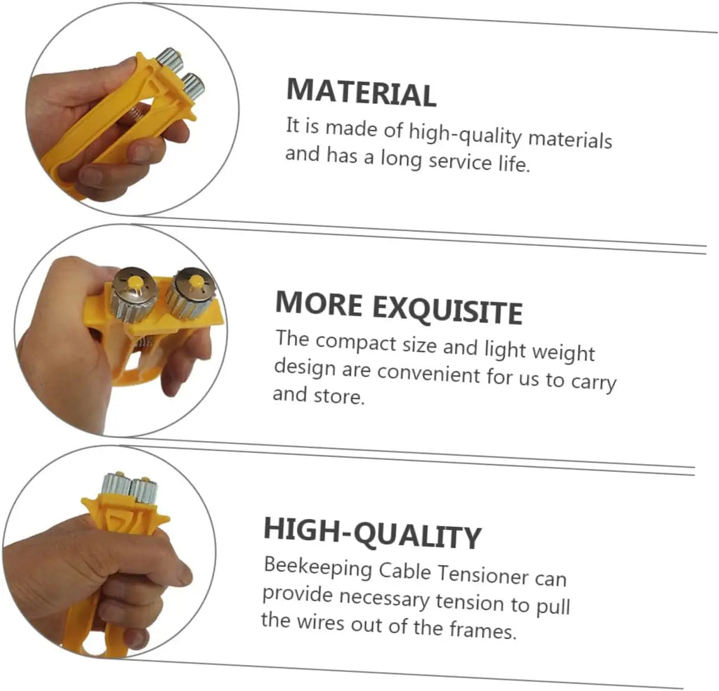 2pcs Beehive Frame Wire Tensioner Tool Bee Hive Cable Crimper for Beekeeping Portable and Lightweight Beekeeping Equipment