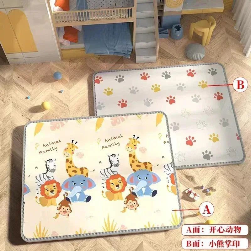 Baby Activity Gym Mat for Crawling and Play, Double-Sided Pattern, Model EPE-01, Non-Toxic