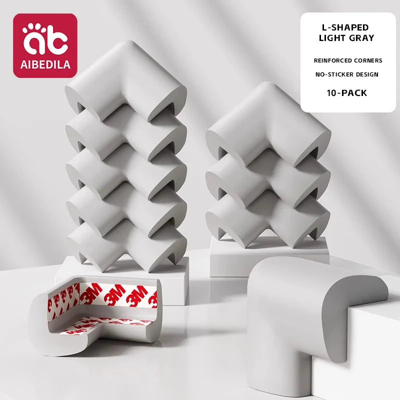 AIBEDILA Baby Safety Corner Guards Pre-Taped Soft Anti-Collision Furniture Edge Bumpers 5/10 Pack