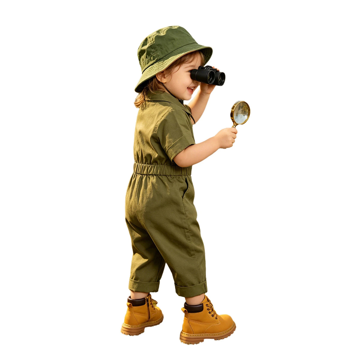 Toddler Baby Girls Zookeeper Suit Sleeveless Cute Animal Embroidery Tulle Dress Birthday Party Cake Smash Zoo Keeper Outfits