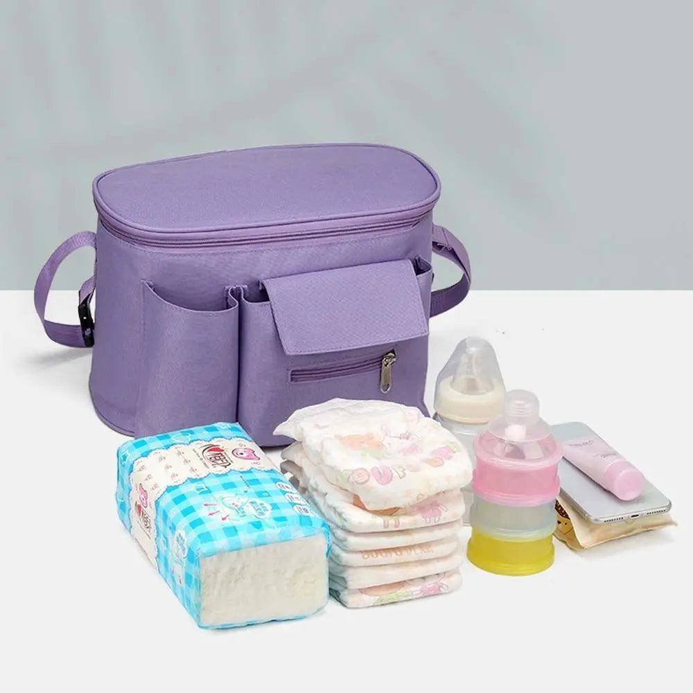 Multi Pocket Stroller Organizer Bag Large Capacity Diaper Bottle Stroller Hanging Bag Outdoor Travel Pram Storage Bag Mommy Bags