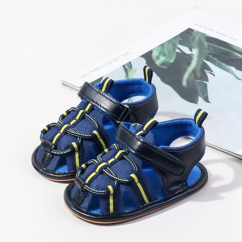 Spring And Aummer New Baby Shoes For Boys And Girls; Infant Cute Sandals With Anti-slip Rubber Soles For Llearning To Walk