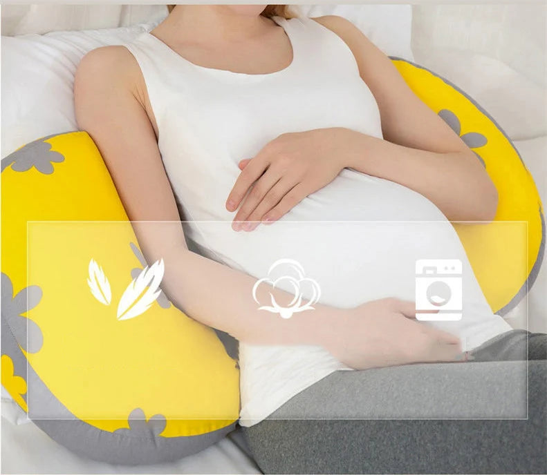 Multi-function U-shaped Pregnancy Pillow Maternity Side Sleeping Waist Belly Support Pillow Late During Pregnant Sleep Artifact