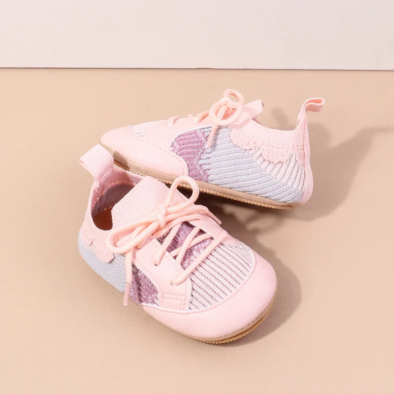 2025 Spring And Autumn 0-18M Baby Boys and Girls Pre-walking Indoor Outdoor Toddler Shoes Casual Sports Style With Soft Sole