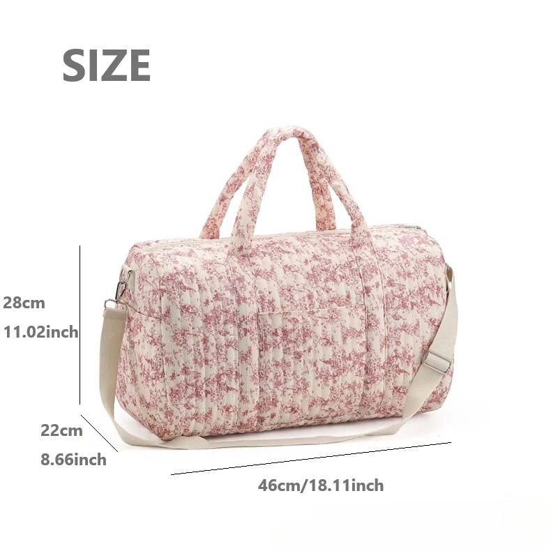 Embroidery Floral Mommy Bag Large Capacity Diaper Bag Maternity Travel Handbag Storage Boston Shoulder Bags Baby Items Organizer