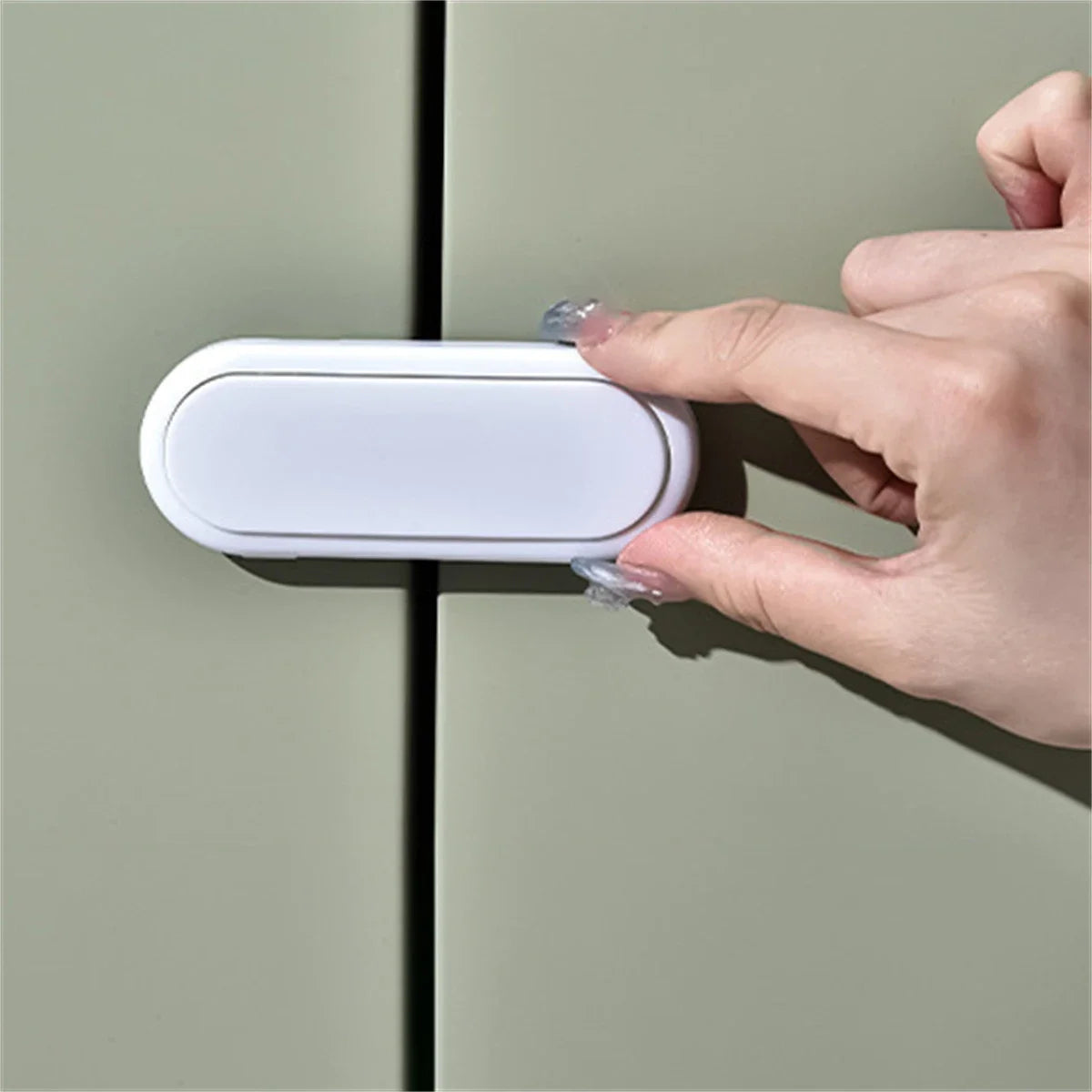 5/10 Pcs Baby Anti Pinch Hand Invisible Lock Children's Drawer Safety Latch Cabinet Door Protection  Opposite Door Wardrobe Lock