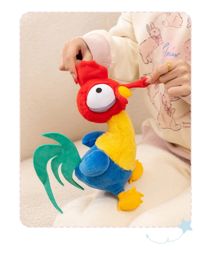 Kawaii Moana Pig Rooster Plush Toy Anime Pig Princess Chicken Stuffed Animals Accompany Sleep Toy Home Decor Kids Birthday Gifts