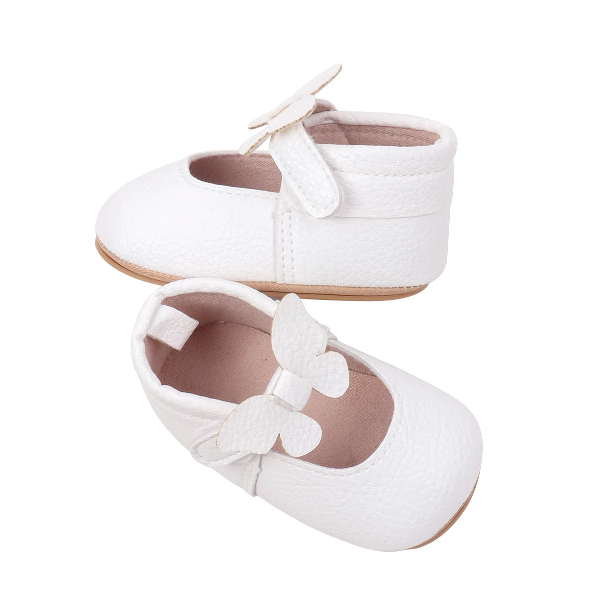 New Spring And Summer Baby Shoes Indoor Learning Shoes Butterfly Velcro Princess Shoes Anti-slip Baby Shoes