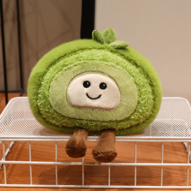 New Kawaii Smile Swiss Roll Plush Toys Soft Stuffed Cartoon Dessert Doll Delicate Mini Desktop Decor Lovely Gift To Girlfriend
