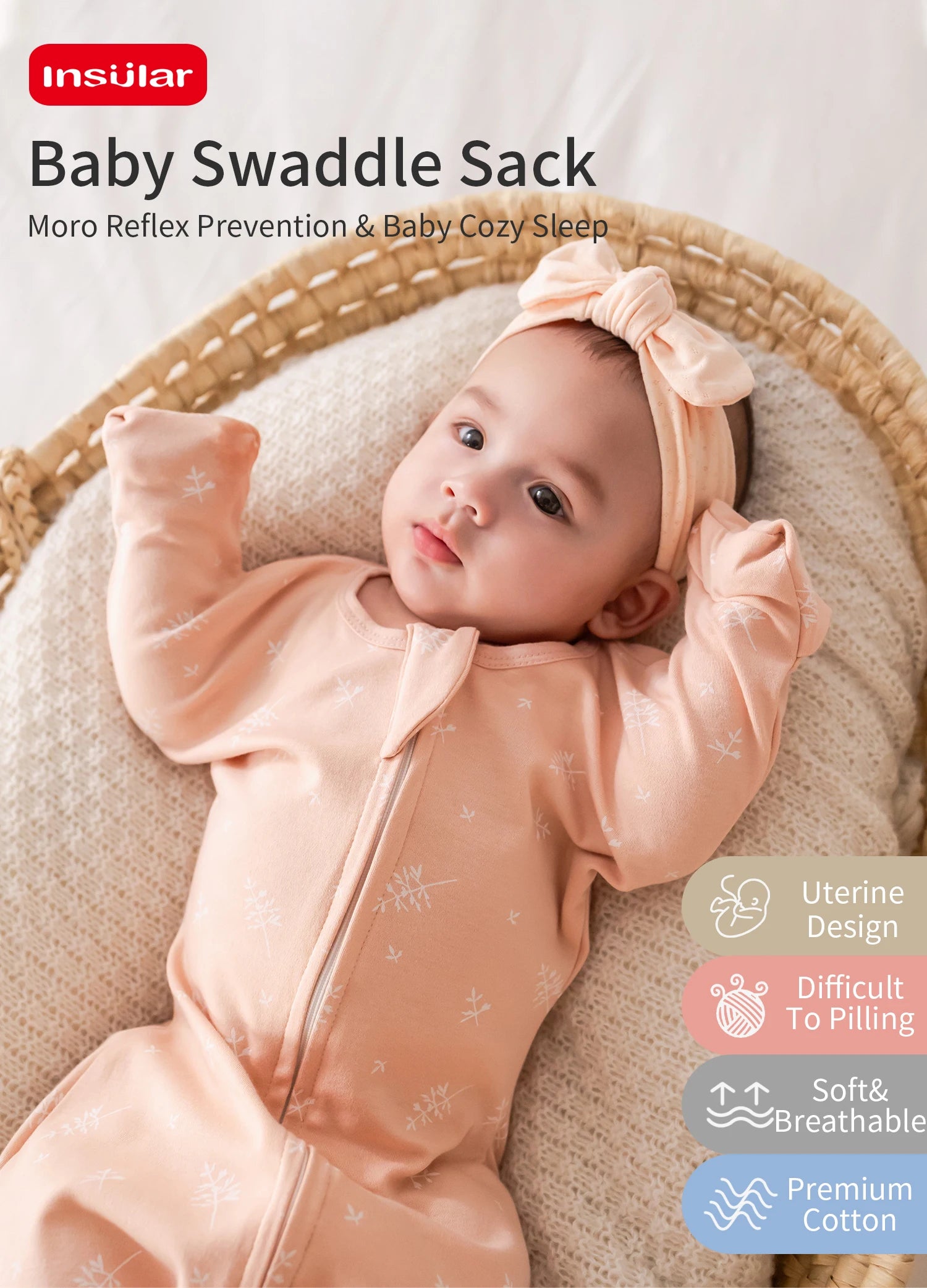 New Long Sleeves Baby Sleeping Bag Cotton Thin Breathable Pajamas Anti-Kicking Cocoon for Newborn Envelope Sleep Sack Bedding
