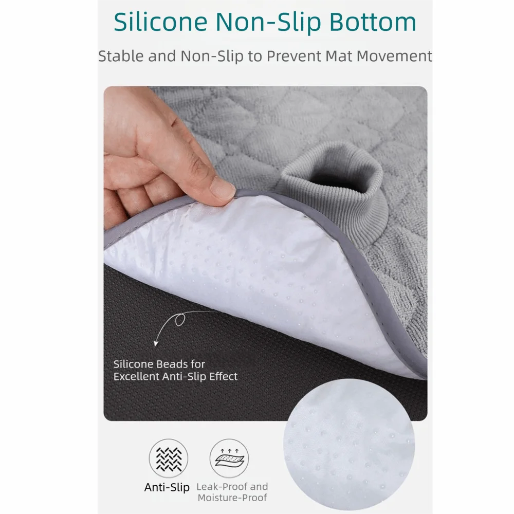 Water-absorbing Baby Carseat Mat Waterproof Foldable Stroller Seat Cushion Skin-friendly Non-slip Baby Seat Pad Changing Mat