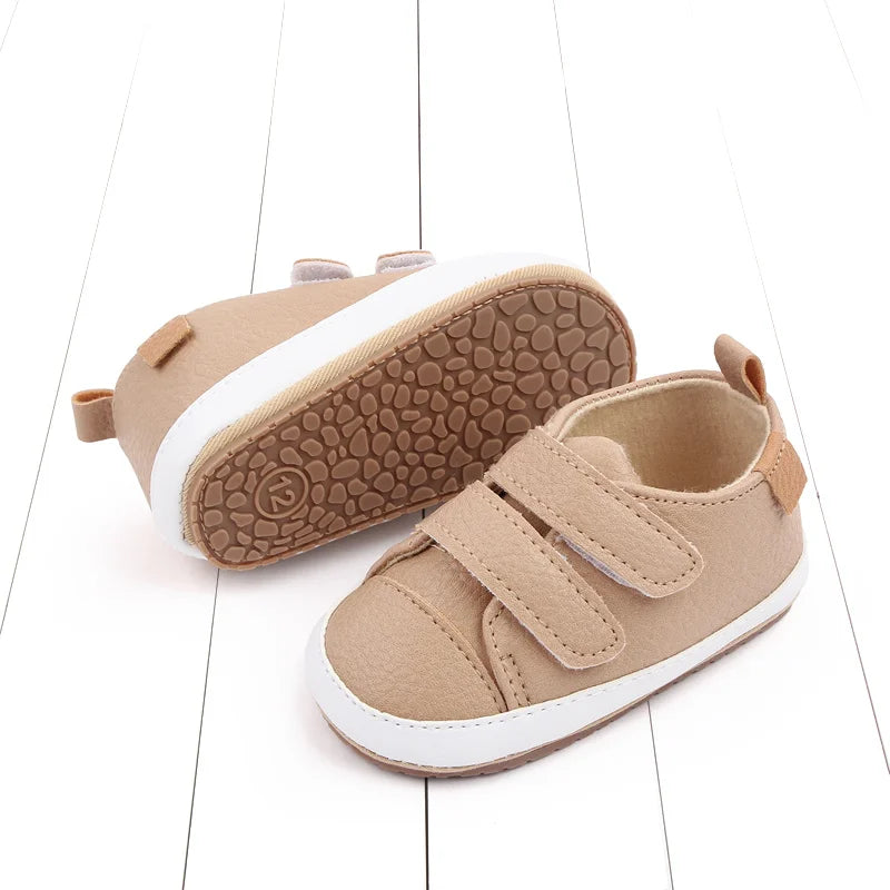 2025 New Fashion Baby Casual Sneaker Spring and Autumn Soft PU and TPR Sole Anti-slip High Quality Hot Selling for 0-18M