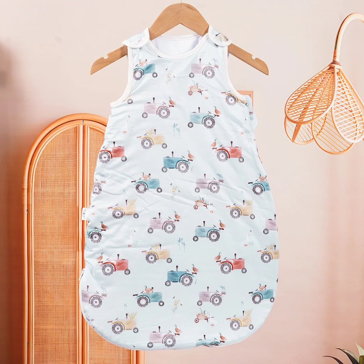 HappyFlute Baby Sleeping Bag Bamboo Cotton Warm Wearable Blanket Winter Print Sleep Sack For Newborn