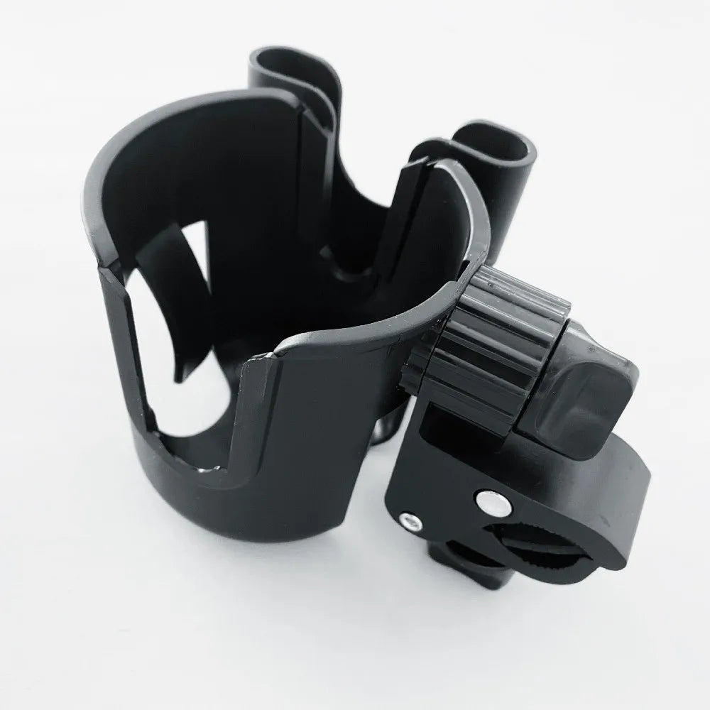 Quick Release Stroller Water Cup Holder with Phone Holder Detachable Stroller Water Bottle Organizer Adjustable 2-in-1 Design