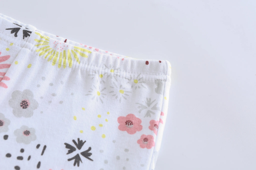 kiddiezoom 4 PCS/Lot  Four Seasons Unisex Newborn Baby Boy Girl Pants 100%Cotton Soft Baby trousers