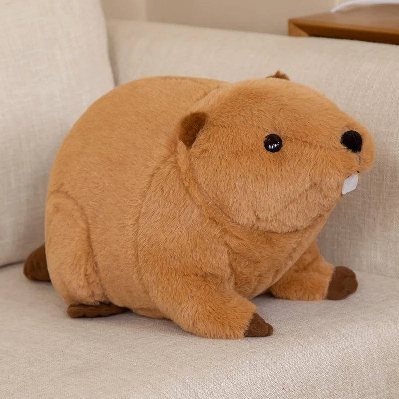 Hot 1pc 45cm/60cm Cute Nutria Peluche Toy Simulation Animal Dolls Kawaii Beaver Plush Pillow Stuffed Soft Birthday Decor Gift